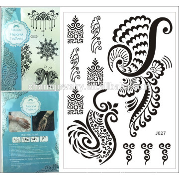 1PC Fashion Flash Waterproof Tattoo Women Black Henna Jewel Lace summer style j026